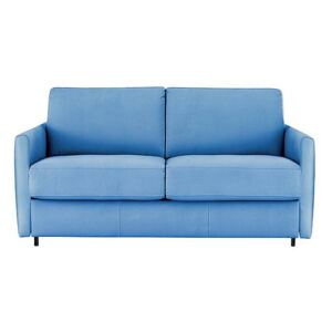 Nicoletti - Alcova 2 Seater Fabric Sofa Bed with Slim Arms - Blue