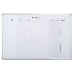 Magnetic Monthly Planner, White