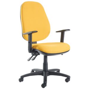 Gilmour Extra High Back Operator Chair With Height Adjustable Arms, Aruba