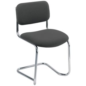 Colmar Fabric Visitor Chair, Charcoal