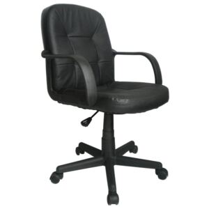 Holland Leather Faced Executive Chair, Black
