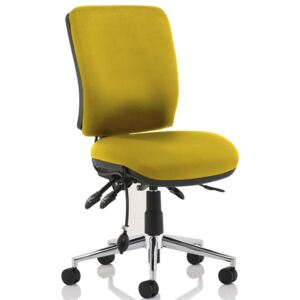 Praktikos Medium Back Posture Operator Chair, Senna Yellow