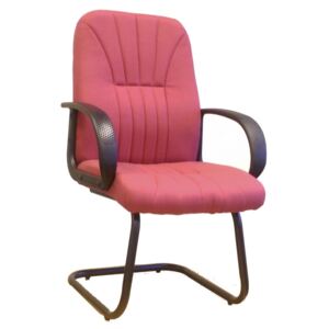 Kelburn Fabric Visitor Chair, Burgundy