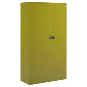 Bisley Economy Double Door Steel Cupboard, 3 Shelf - 91wx40dx181h (cm), Green