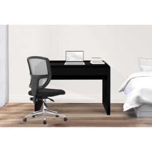Derry Rectangular Home Office Desk (Gloss Black)