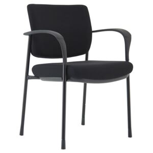 Arda Fabric Conference Chair (Black Frame), Black