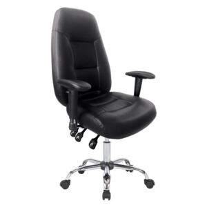 Belize 24HR Operator Chair (Leather), Black