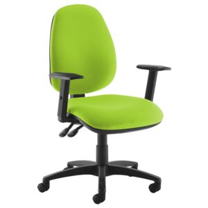 Gilmour High Back Operator Chair (Adjustable Arms), Green
