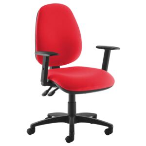 Gilmour High Back Operator Chair (Adjustable Arms), Red