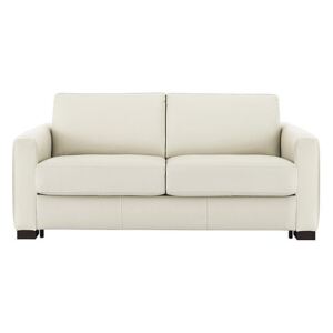 Nicoletti - Alcova 2.5 Seater Leather Sofa Bed with Box Arms - White