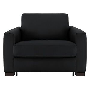 Nicoletti - Alcova Single Fabric Sofa Bed with Box Arms - Black