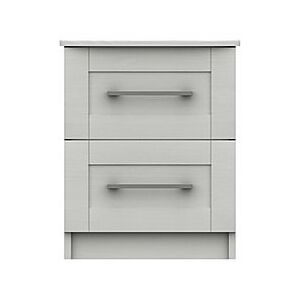 London Bedrooms - Fenchurch 2 Drawer Bedside Chest - White
