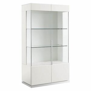 ALF - Fascino 2 Door Curio Cabinet - White