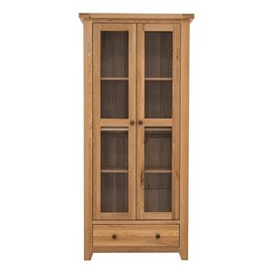 Furnitureland - California Solid Oak Display Unit - Brown