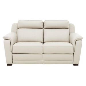 Nicoletti - Matera 2.5 Seater Leather Power Recliner Sofa with Pad Arms - Cream