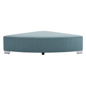 The Lounge Co. - Isobel Fabric Wedge Footstool - Blue