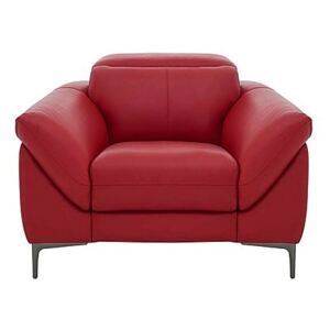 Galaxy Armchair with Manual Headrests - Red- World of Leather