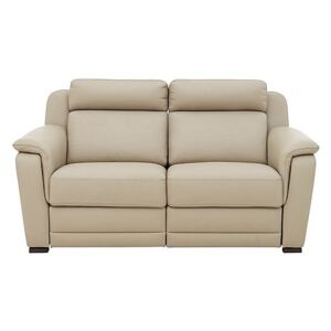 Nicoletti - Matera 2.5 Seater Leather Power Recliner Sofa with Pad Arms - Beige