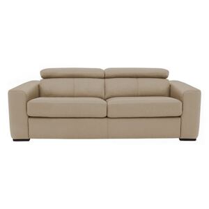 Infinity 3 Seater Leather Sofa - Beige- World of Leather