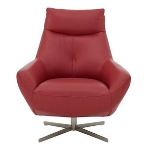 Galaxy Swivel Chair - Red- World of Leather