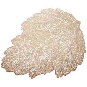 Placemat Glamour PVC/PS Leaf gold 30 x 45 cm AMBITION