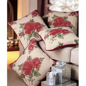 Damart Set of 4 Rose Cushion Covers