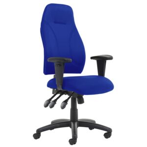 Asinaro Fabric Posture Chair (Adjustable Arms), Blue