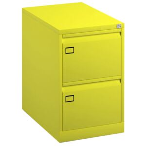 Bisley Economy Filing Cabinet (Swan Handle), Yellow