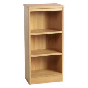 Small Office Mid Height Bookcase, Classic Oak