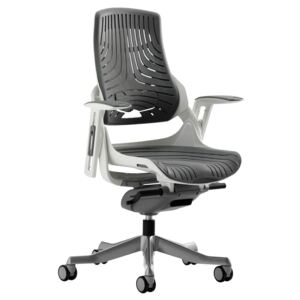Zephyr High Back Grey Executive Operator Chair, Grey