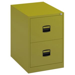 Bisley Economy Filing Cabinet (Central Handle), Green