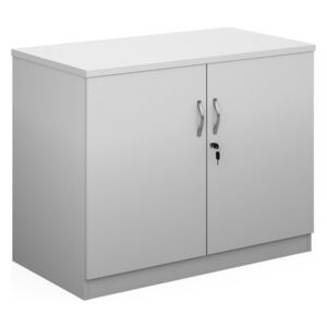High Capacity Double Door Cupboards, 1 Shelf - 102wx55dx80h (cm), White