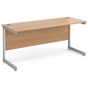 All Beech C-Leg Narrow Rectangular Desk, 160wx60dx73h (cm)