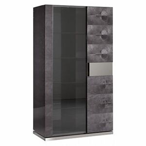 ALF - Avellino 2-Door Curio Cabinet - Grey