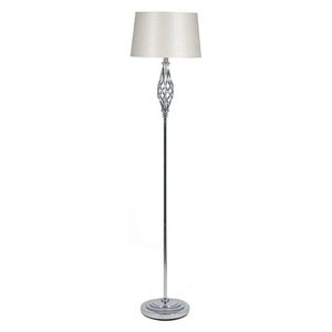 Jenna Chrome Floor Lamp - Silver