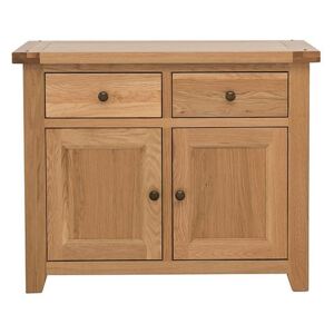 Furnitureland - California Solid Oak Small Sideboard - Brown