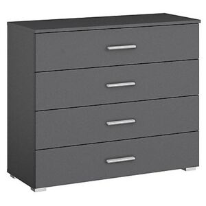 Rauch - Solo 4 Drawer Wide Chest - Grey