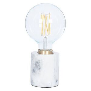 Marble Bulb Holder Lamp - White