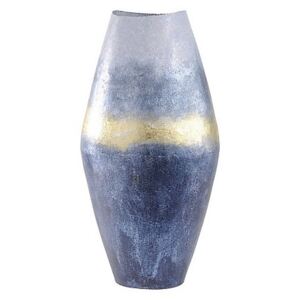 Blue and Gold Abstract Vase