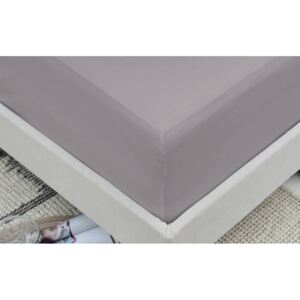 Harwoods Soft Grey Fitted Sheet, Single