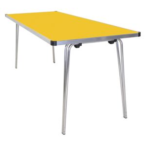 Gopak Contour Folding Table, 92wx61d (cm), Yellow