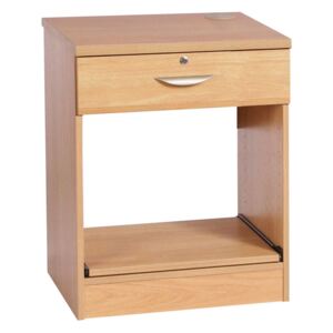 Small Office Printer/Scanner Unit With Single Drawer, Classic Oak