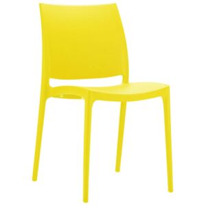 Pack Of 4 Visage Bistro Chairs, Yellow