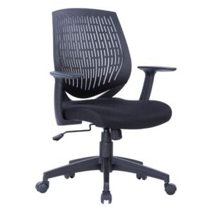 California Medium Back Operator Chair With Black Moulded Plastic Backrest