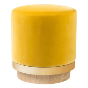 Pouf - / Velvet by RED Edition Yellow