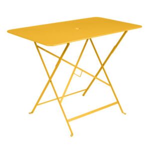 Bistro Foldable table - 97 x 57 cm - 4 people - Umbrella Hole by Fermob Yellow/Orange