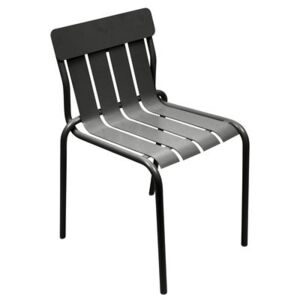 Stripe Stacking chair - By Matali Crasset by Fermob Black