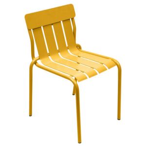 Stripe Stacking chair - By Matali Crasset by Fermob Yellow/Orange