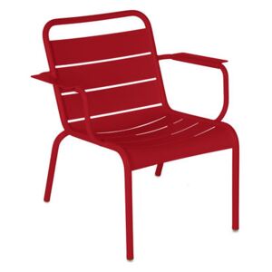 Luxembourg Lounge armchair - / Low seat by Fermob Red
