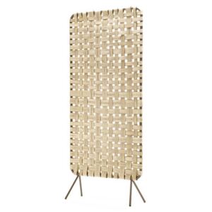 Zumitz Folding screen - Vertical - Handwoven wood - H 174 cm by Alki Natural wood